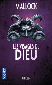 Couverture du livre avec masque satanique.