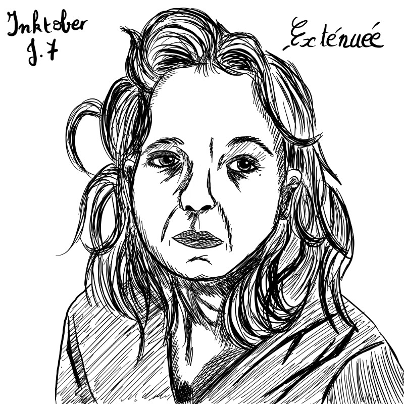 dessin numérique de mon autoportrait