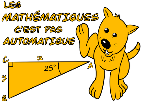 chien qui pisse en faisant des mathématiques