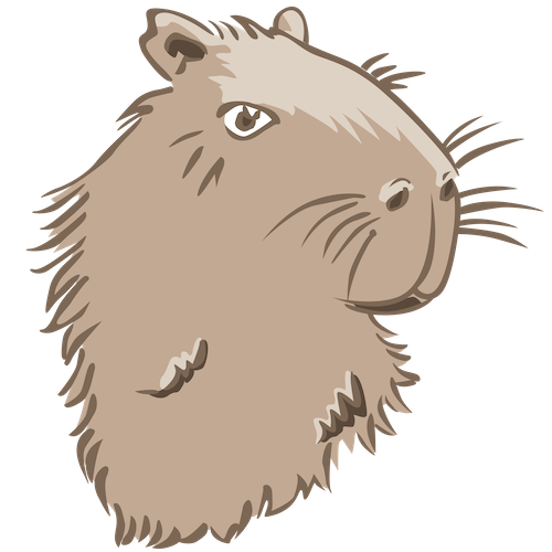 tête de capybara