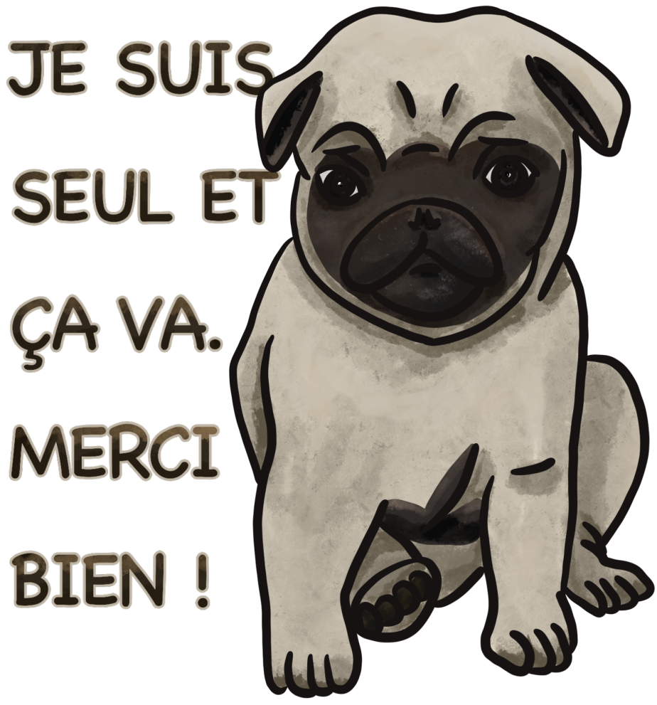 petit chien seul et triste