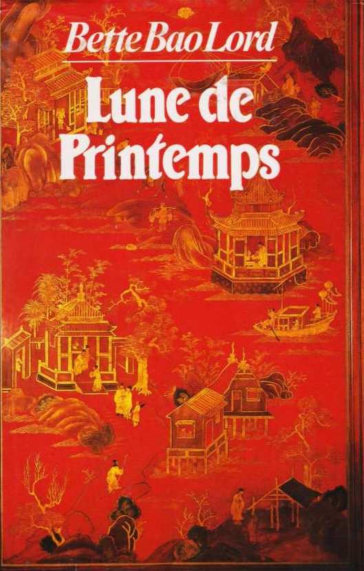 Couverture du roman représentant des scènes de la vie chinoise.