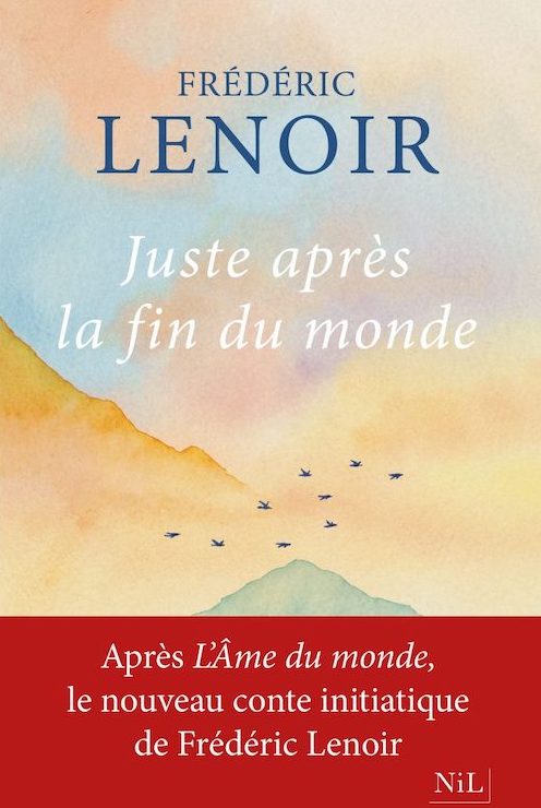 Couverture du roman représentant un paysage apaisant avec une colline et des oiseaux aux couleurs de soleil levant. Éditions NiL.