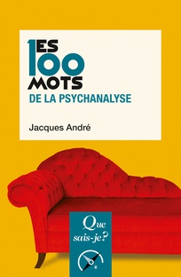 Couverture du livre aux éditions Que sais-je ? Avec un canapé de psychanalyse rouge sur fond jaune.