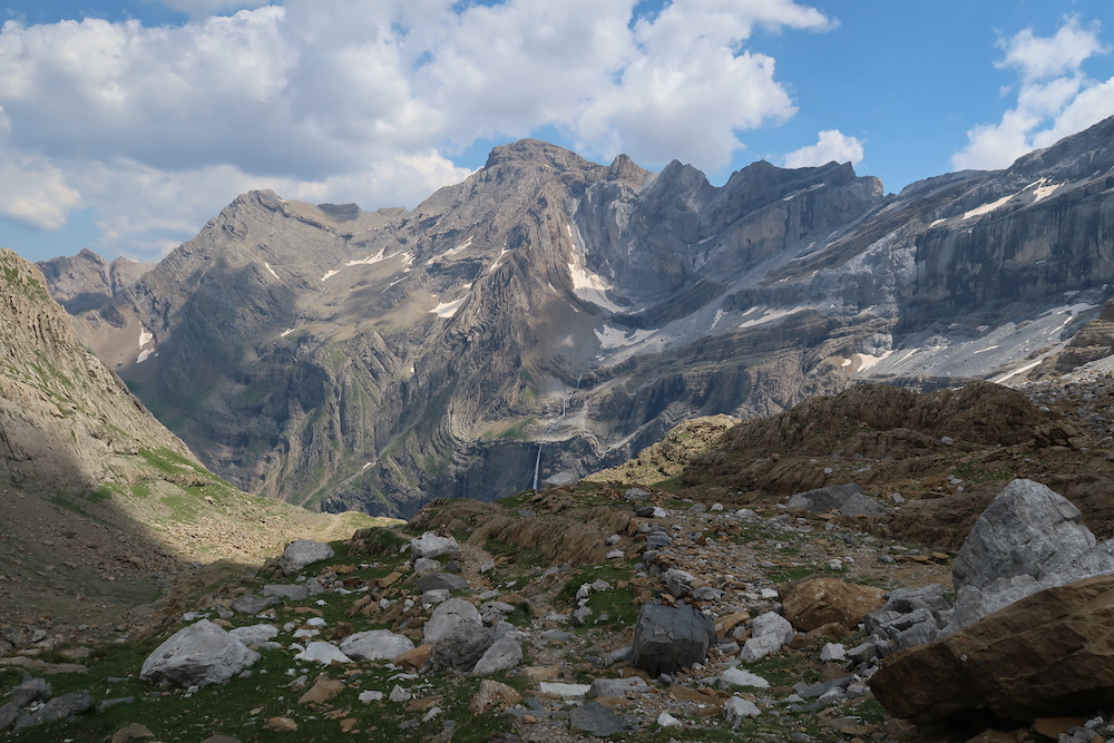 Vue panoramique des sommets.