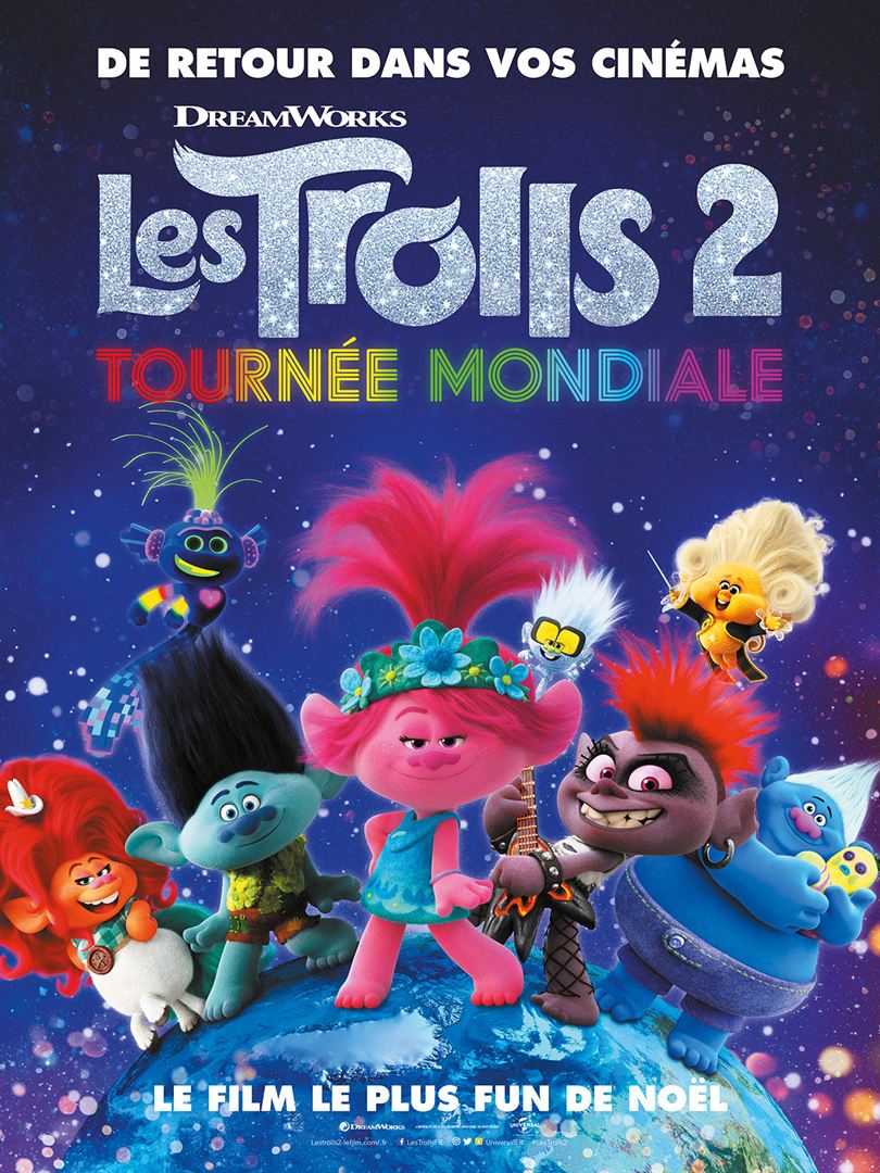 affiche du film représentant des trolls colorés.