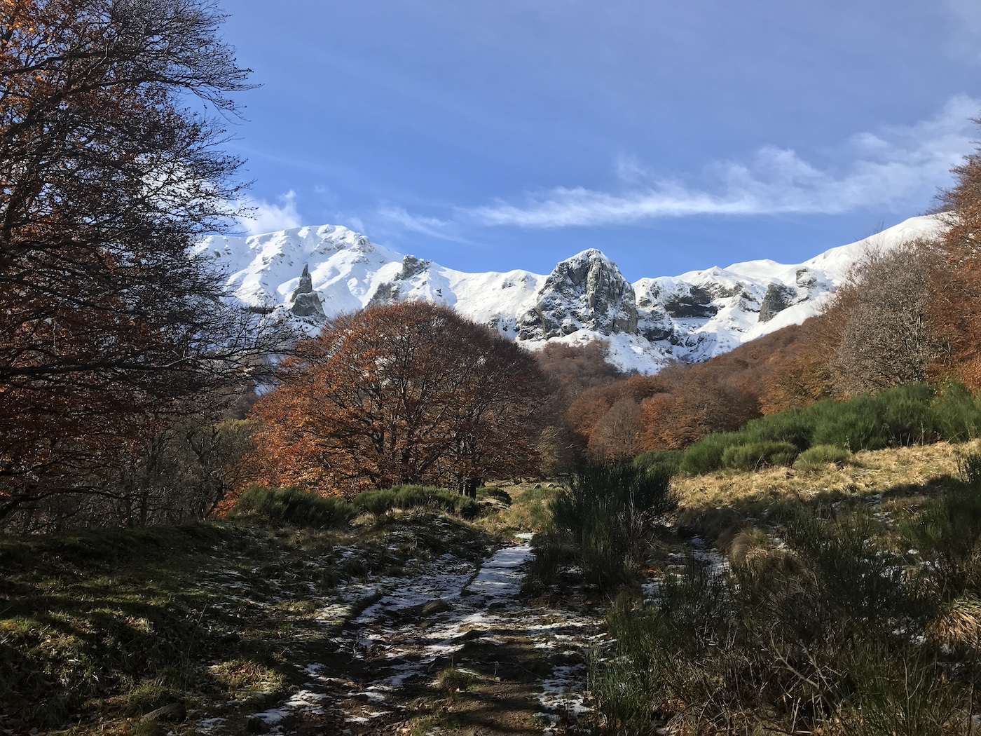 Vue du Sancy depuis le coeur de la vallée.