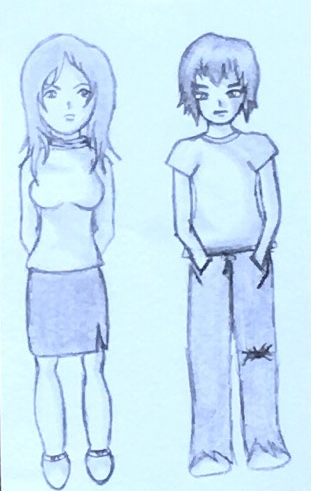 Dessin d’un couple.