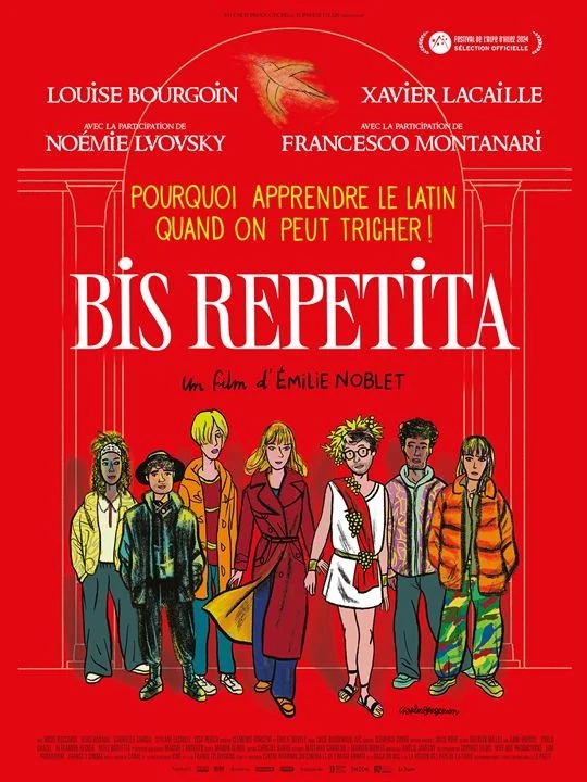 Affiche du film représentant tous les personnages, dessinés dans un style comique.