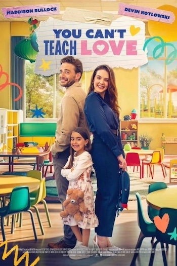 Affiche du film représentant le couple dans une classe avec la petite fille.