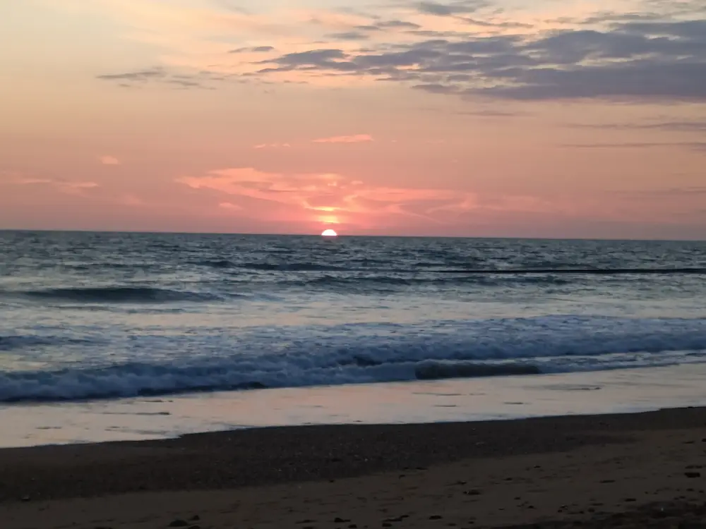 Coucher de soleil.