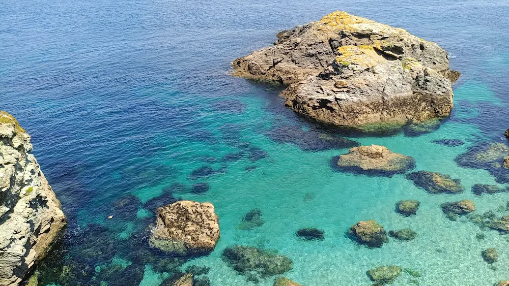 Vue depuis la pointe des poulains.