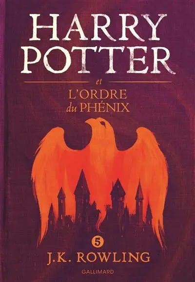 Couverture du tome 5 de la saga représentant le dessin d'un phénix.