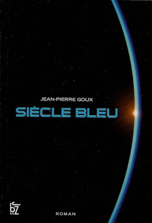 Couverture du tome 1 de la saga représentant une lumière stellaire dans l'espace, avec la courbe de l'atmosphère de la Terre.