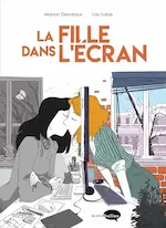 Couverture de la bande dessinée représentant deux femmes séparées par un écran, l'une est en noir et blanc, l'autre en couleur. Celle-ci traverse l'écran pour embrasser la première.